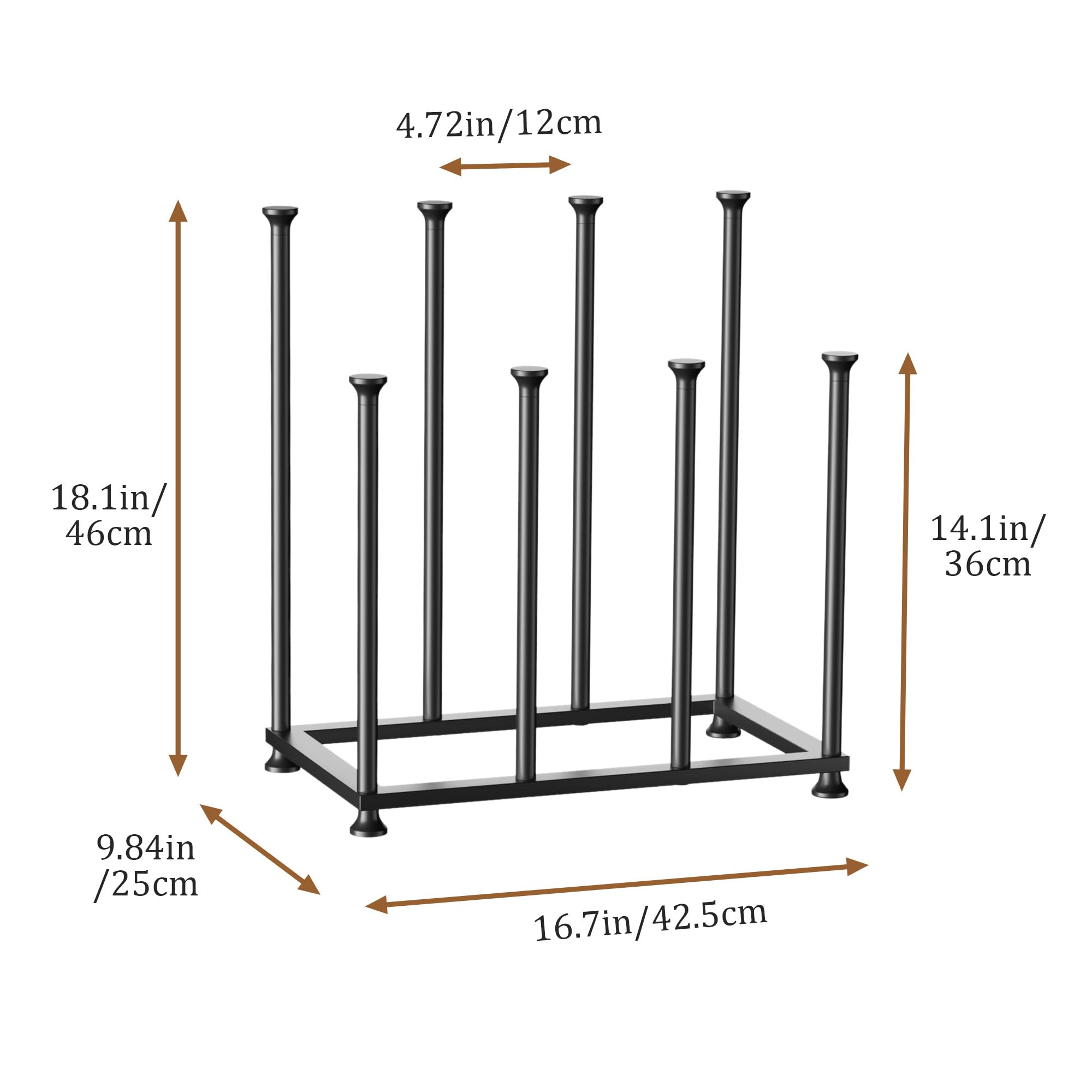 Freestanding Boot Rack Organizer Tall Boots - Vertical Shoe Storage Organizer for 4 Pairs, Prevents Creases & Sagging, Space-Saving Design for Entryways, Closets, Bedroom, Patio Outdoor, Hallway