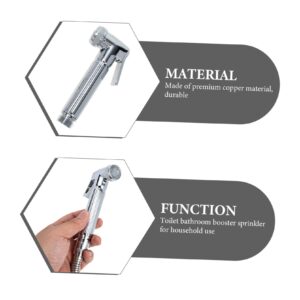 Hemobllo 3 Sets Shower Head Spray Buttock Washer Hand Held Bidet Attachment Handheld Bidet Sprayer Toilet Spray Head Hand Sprayer Hand Held Bidet for Toilet Hand Held Sprayer Copper