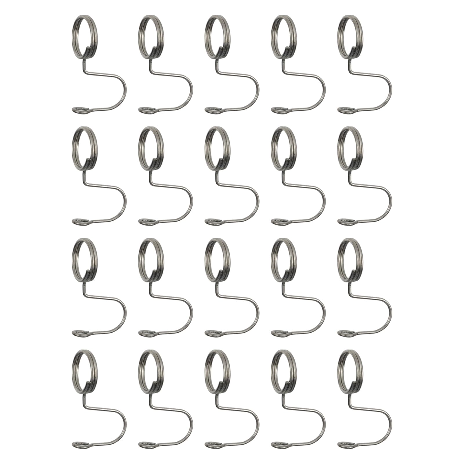 T Tulead Hanger Connector Hooks Stainless Steel Extender Hooks Closet Space Saver Mini Silver Cascading Hanger Hook 20PCS