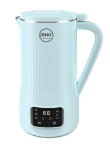 20oz nut milk maker machine - multi-functional automatic almond milk machine with 10 blades, plant-based milk, oat, soy, oat, dairy free beverages with 12 hours timer/auto-clean/boil（blue）