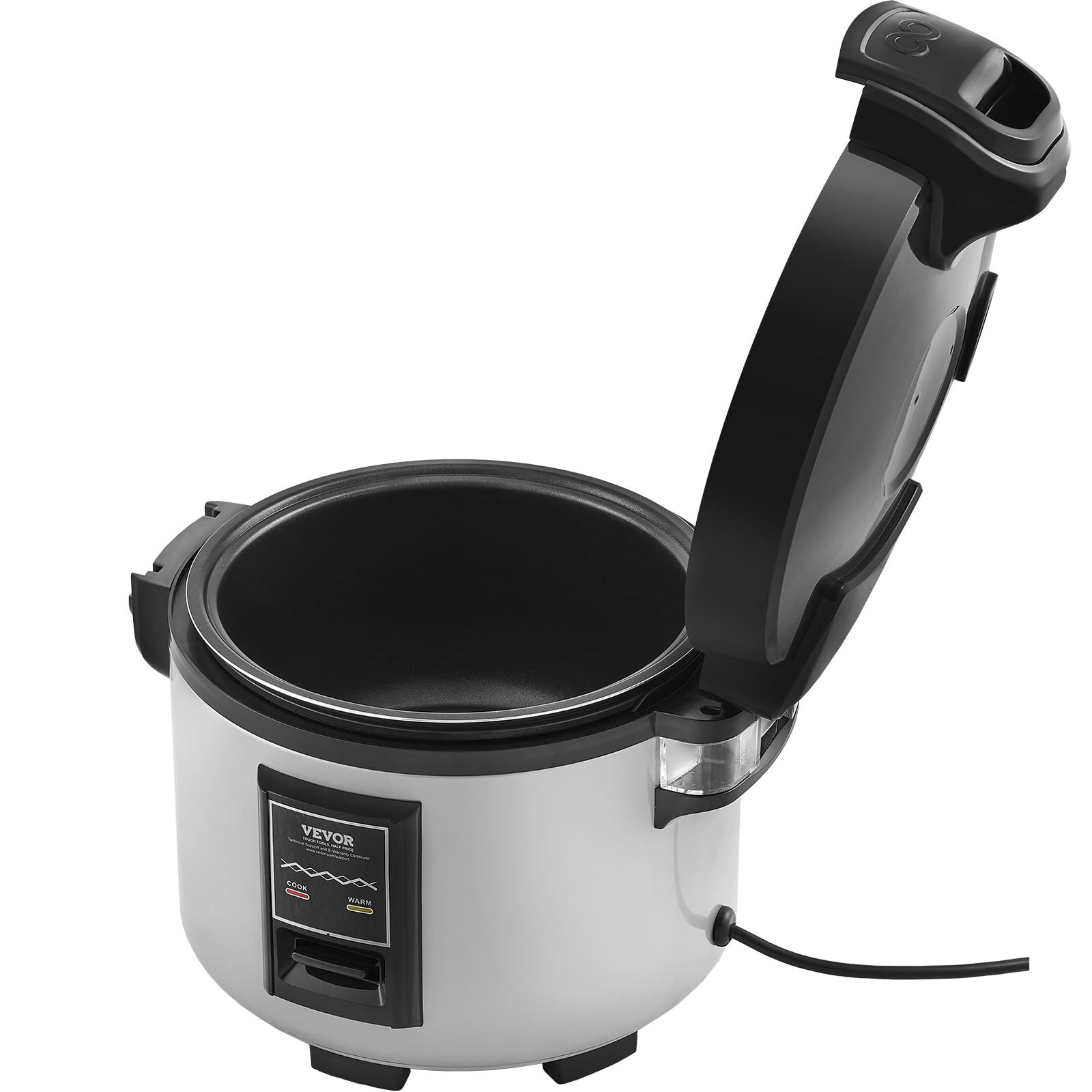 VEVOR Commercial Rice Cooker, 70-Cup Rice Cooker, 15.85 Qt / 15 Liter Large Rice Cooker and Warmer with Nonstick Inner Pot, Fast Cooking and 12-Hour Keep Warm, with Rice Cup and Paddle, for Restaurant