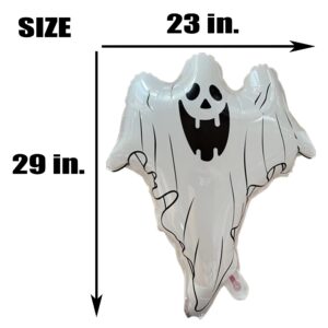 Halloween Ghost Balloons, 3 pcs Large Balloons for Halloween, Halloween Themed Party Decoration, Scary Party Supplies Decorations, Halloween Party Decorations.