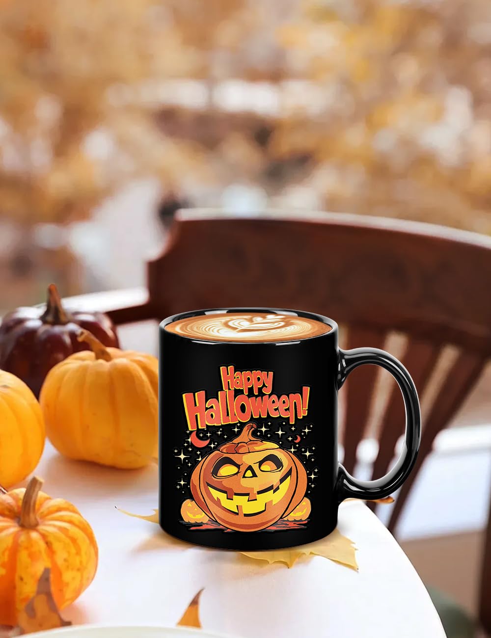 Cessfle Halloween Pumpkin Color Changing Mug, 11oz Halloween Heat Changing Coffee Mugs, Funny Halloween Mugs, Halloween Gifts For Kids Adult