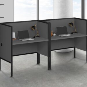 Monarch Specialties I 7734 Office Cubicle, 48" L, Desk, Work, Commercial Grade, Grey Laminate, Black Metal