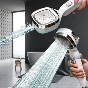 fufafayo pressurized showerhead four-speed pressurized bathtub shower detachable shower head shower spray bathroom shower head cosmetic nozzle with overhead spray function