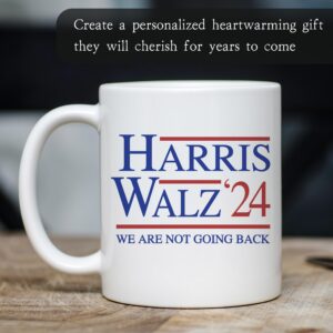 MyCozyCups Harris Walz 2024 11oz Coffee Mug, Tim Walz Kamala Harris We Are Not Going Back Mug, Say It To My Face Kamala Harris 2024 11oz Coffee Mug 11oz Coffee Mug, Cat Ladies for Kamala Gift