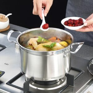 STOCKPOT Stock Pot with Lid - Stainless Steel Stockpot, Cooking Pot, Soup Pot with Lid, Small Pots for Cooking, Induction Pot Stew Pot Pozole Pot