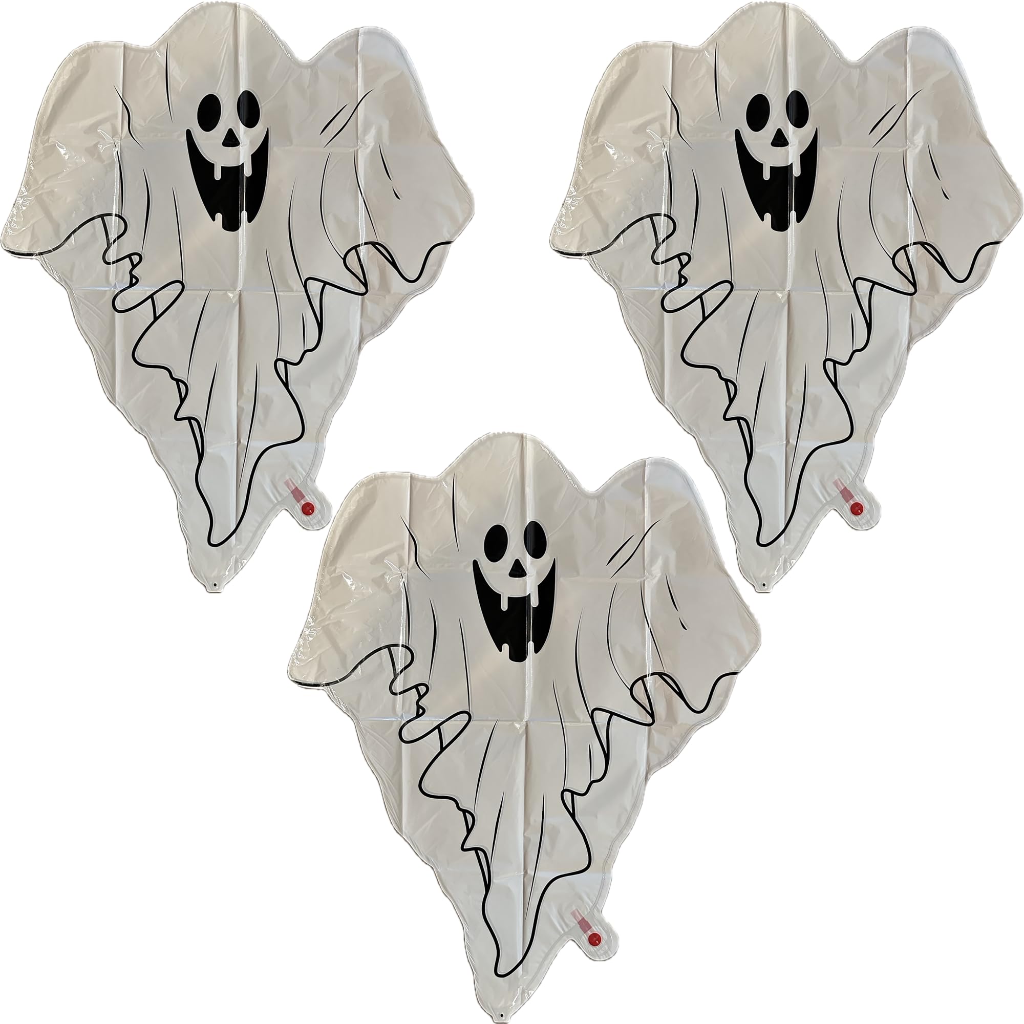 Halloween Ghost Balloons, 3 pcs Large Balloons for Halloween, Halloween Themed Party Decoration, Scary Party Supplies Decorations, Halloween Party Decorations.