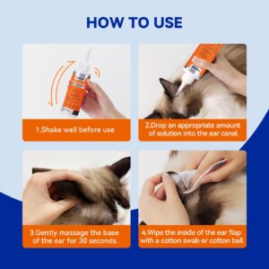 Pointail Dog Ear Cleaner, Dog Ear Infection Treatment, Dog Ear Cleaning Solution with Quantum Silver for Itchy Ear Relief, Cleans The Debris & Buildup, Prevents Dog Ear Infection, 4oz