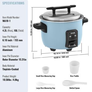 VEVOR Commercial Rice Cooker, 13.74Qt/60 Cups Cooked Rice, Large Rice Cooker and Warmer with Nonstick Inner Pot, Fast Cooking and 24-Hour Keep Warm, with Rice Cup and Paddle, for Restaurant