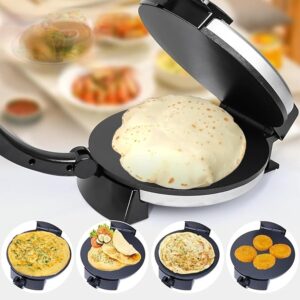 electric roti maker tortilla press 10 inch multipurpose electric tortilla maker automatic electric chapati press with removable handle roti tortilla maker tortilla press electric non stick