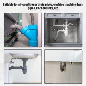 Washing Machine Drain Hose Seal with Deodorant Plug, Silicone Drain Pipe Sewer Seal Rings Floor Washer Drain Tube Hose Seal Sewer Pipe Seal Ring Cover for Laundry Room Kitchen Bathroom