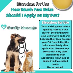 ZepetZ Paw & Nose Balm for Dogs and Cats - Lick-Safe, 100% Organic & Natural. Heals, Repairs, and Restores Dry, Cracked, and Damaged Paws & Noses. Moisturizes, Protects, Soothes & Revitalizes 1.75 oz.