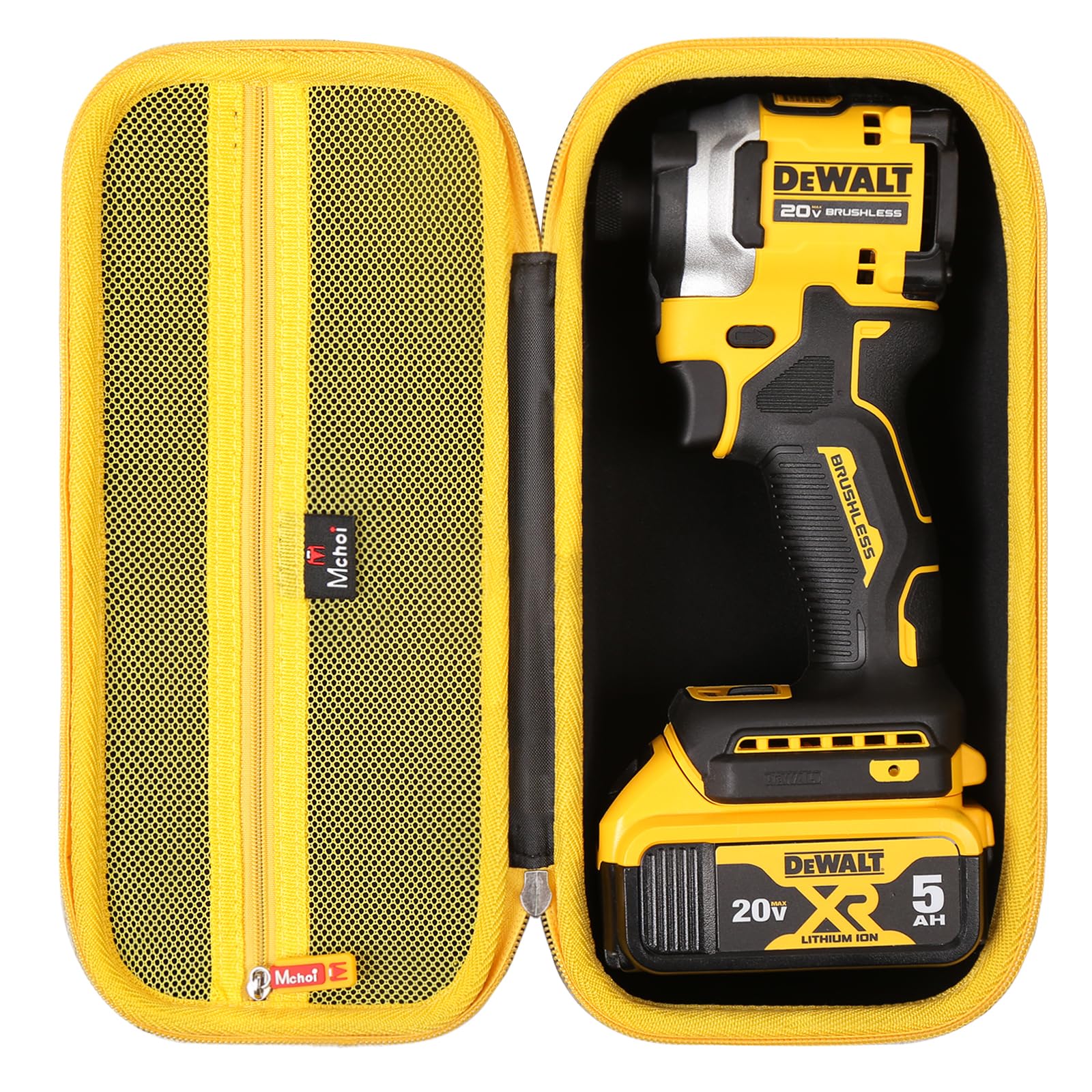 Mchoi Hard Case Suitable for DEWALT DCF850B 20V Cordless Brushless Compact 1/4'' Impact Driver, Case Only