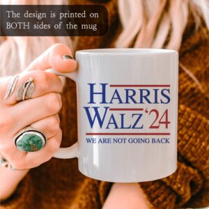 MyCozyCups Harris Walz 2024 11oz Coffee Mug, Tim Walz Kamala Harris We Are Not Going Back Mug, Say It To My Face Kamala Harris 2024 11oz Coffee Mug 11oz Coffee Mug, Cat Ladies for Kamala Gift