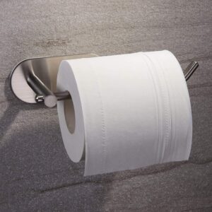 HOUSIM Toilet Paper Holder, Self Adhesive Rustproof Stainless Steel Tissue Roll Holders Wall Mount, Toilet Paper Holder Storage Dispenser