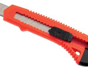 Master Mechanic 704526 Plastic Snap Off Utility Knife, 8-Pt., 18-Mm. - Quantity 20