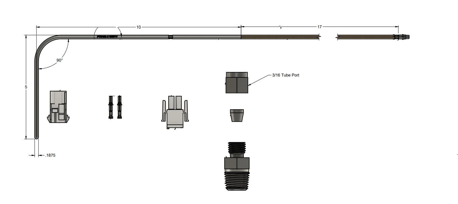 Pitco B6700609-CL B6700604-CL Temperature Probe Service Kit, SG Replacement 12 Month Warranty