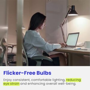 Feit Electric A19 LED Light Bulb, 60W Equivalent, E26 Medium Base, 800 Lumen, 3500K Neutral White light, Indoor/Outdoor General-purpose Light Bulbs, 11,000-Hour Lifetime, A800835/10KLED/MP/24, 24 Pack