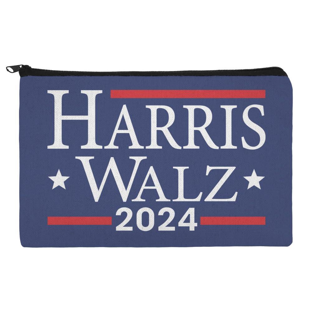 GRAPHICS & MORE Harris Walz 2024 Pencil Pen Organizer Zipper Pouch Case