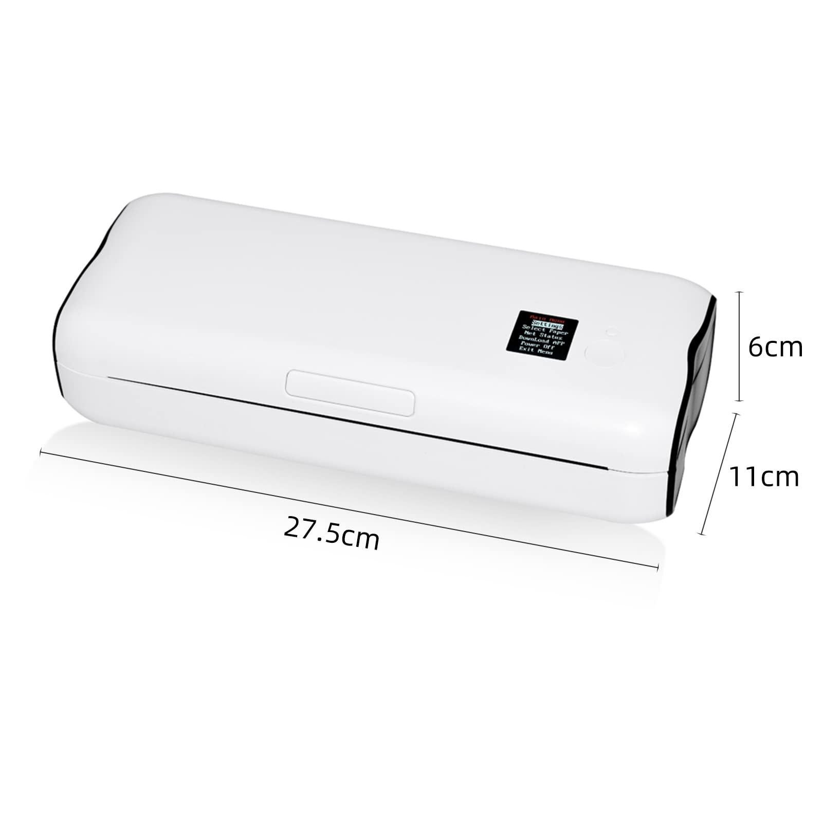 MIGYKO A4 Portable Paper Printer Thermal Printing Wireless BT Connect Compatible with iOS and Android Mobile Photo Printer Support 210mm Wide for Outdoor Travel Home Office Printing Sketches Reports