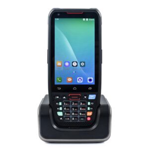 migyko handheld pos android 10.0 pda terminal 1d/2d/qr barcode scanner with base support 2/3/4g wifi bt communication with 4.0 inch touchscreen for supermarket restaurant warehouse retail inven