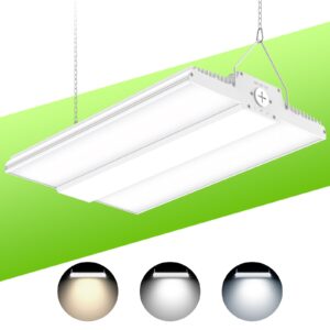 kukuppo 480 volt 150w led high bay shop light etl listed, 150w/120w/90w, 4500k/5000k/5700k adjustable, 1.3ft 22,500lm, commercial led high bay linear light fixture for warehouse factory, ac277-480v