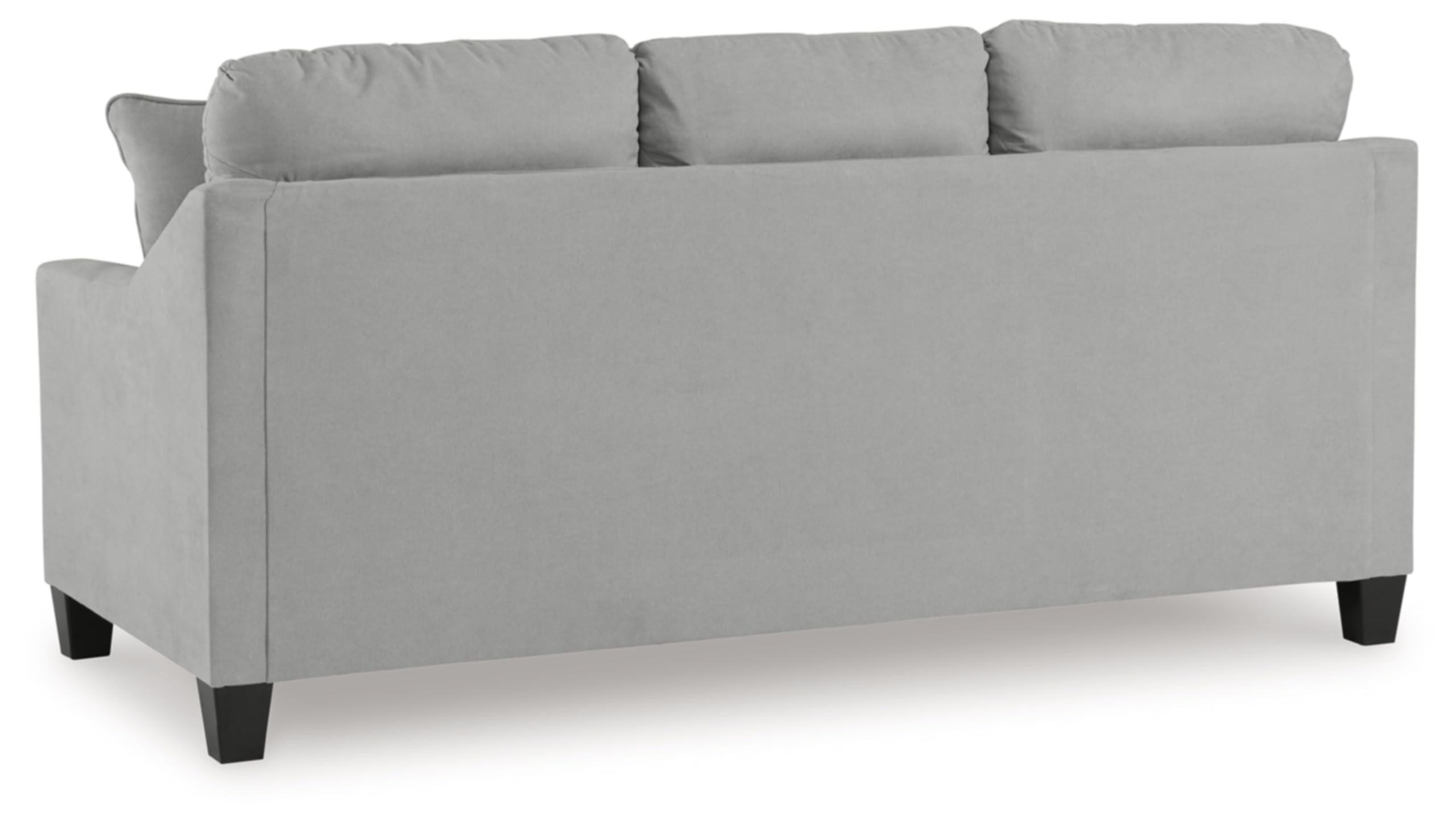 Signature Design by Ashley Adlai Casual 2-in-1 Queen Sofa Sleeper with Folding Memory Foam Mattress and 2 Toss Pillows, Light Gray