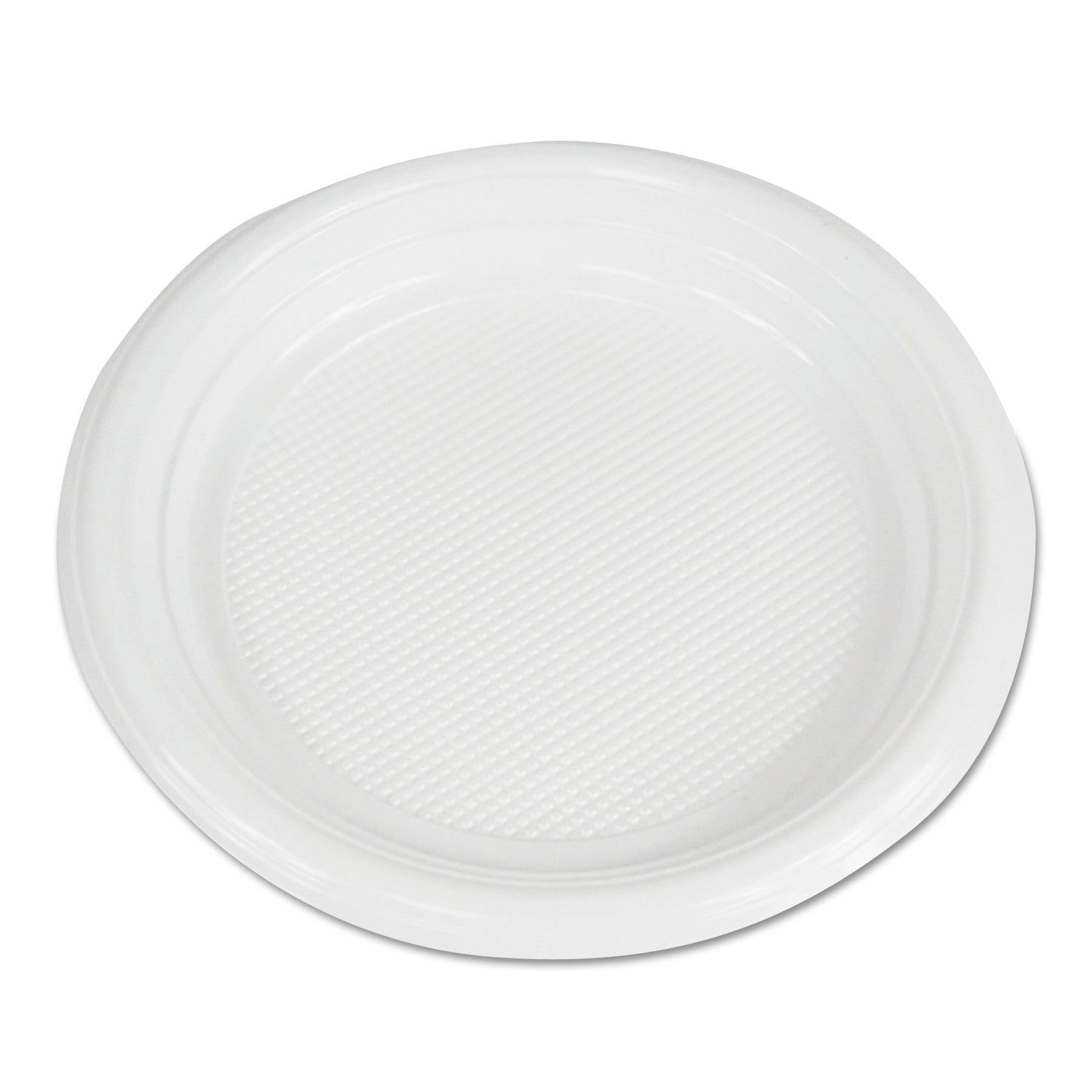 Boardwalk Hi-Impact Plastic Dinnerware, Plate, 6" Dia, White, 1,000/Carton