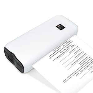 migyko a4 portable paper printer thermal printing wireless bt connect compatible with ios and android mobile photo printer support 210mm wide for outdoor travel home office printing sketches reports