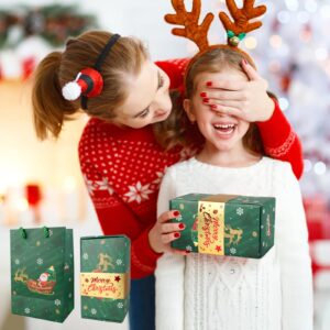 CSMGY Surprise Box Gift Box for Money, Christmas Surprise Gift Box Explosion, Folding Bouncing Gift Box for Christmas Birthday Anniversary, 12 Bounces Boxes (Green)