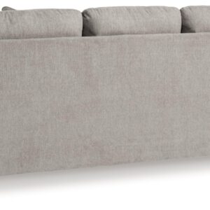 Signature Design by Ashley Avenal Park Casual Sofa with 5 Toss Pillows, Light Gray