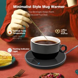 Lesipee Coffee Mug Warmer, Smart Candle Warmer, Coffee Cup Warmer with Pressure-Induced Auto ON/Off, Desk Accessories, Beverage Warmer Plate for Milk Tea, Coffee Accessories for Home Office Desk