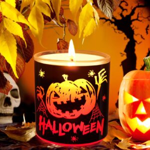 pumpkin scented candles, fall decorations for home, halloween decorations indoor,spooky candle,gothic vintage fall decor for farmhouse room apartment table desk kitchen bedroom,funny gift for women