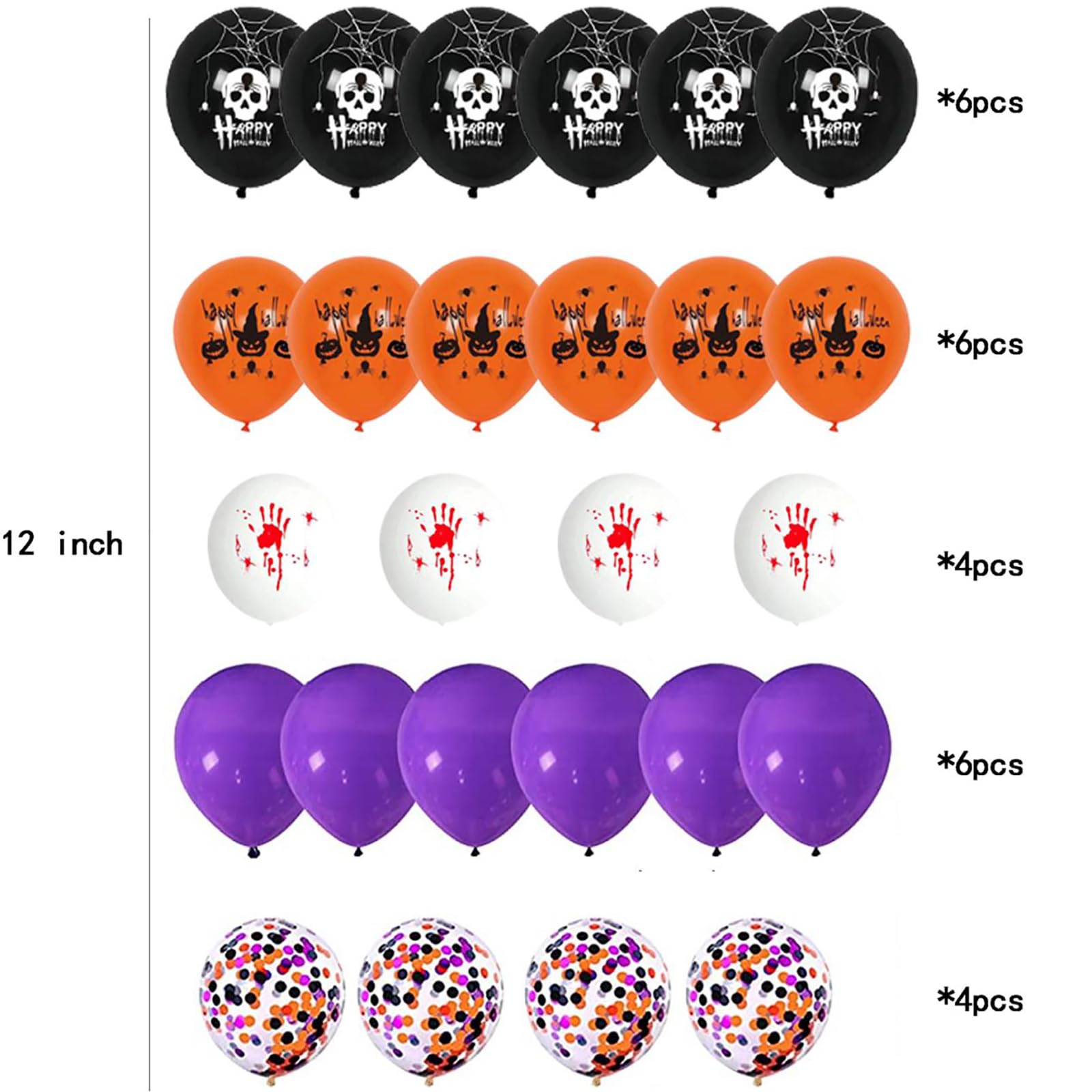 Hyfant 70Pcs Halloween Party Decorations Wall Decorations for Halloween Party Supplies Set 3D Bat Sticker Pumpkin Inflatables Cute Glasses Ghosts Banner Balloons Combo Set For Halloween Birthday Party