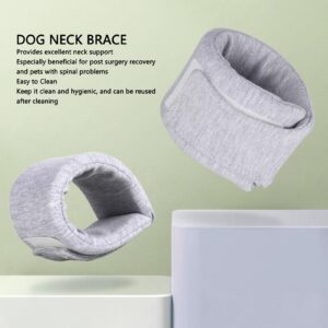 Dog Neck Support Collar Adjustable Prevent Licking Protective Pet Cervical Collar for Cats Post Surgery (CXCTCTKtnhzfv-11)