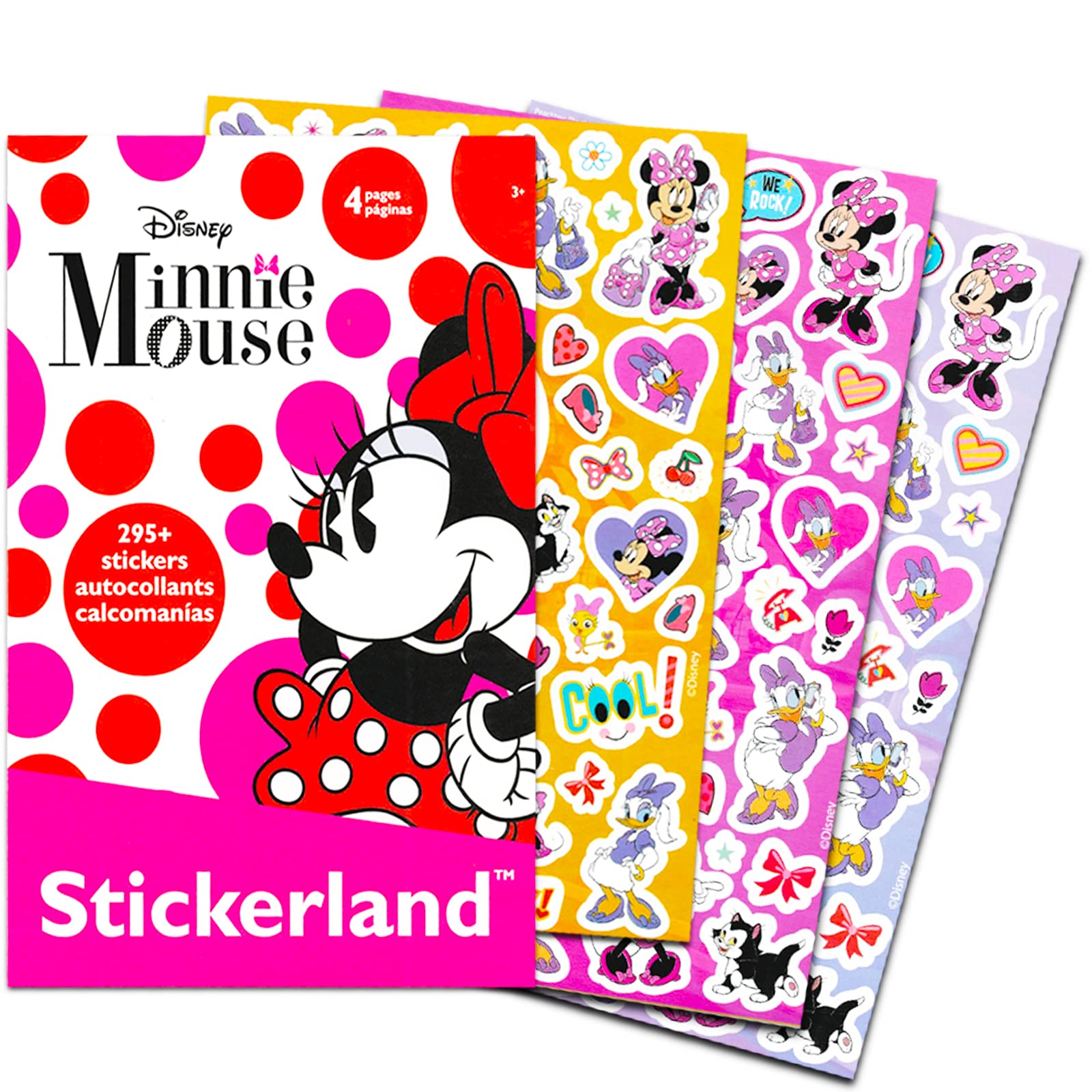 Minnie Mouse Bedspread Twin Set for Kids - Bundle with Minnie Mouse Quilted Bedspread for Twin Bed Plus Stickers, More | Minnie Mouse Twin Bedding Set for Girls