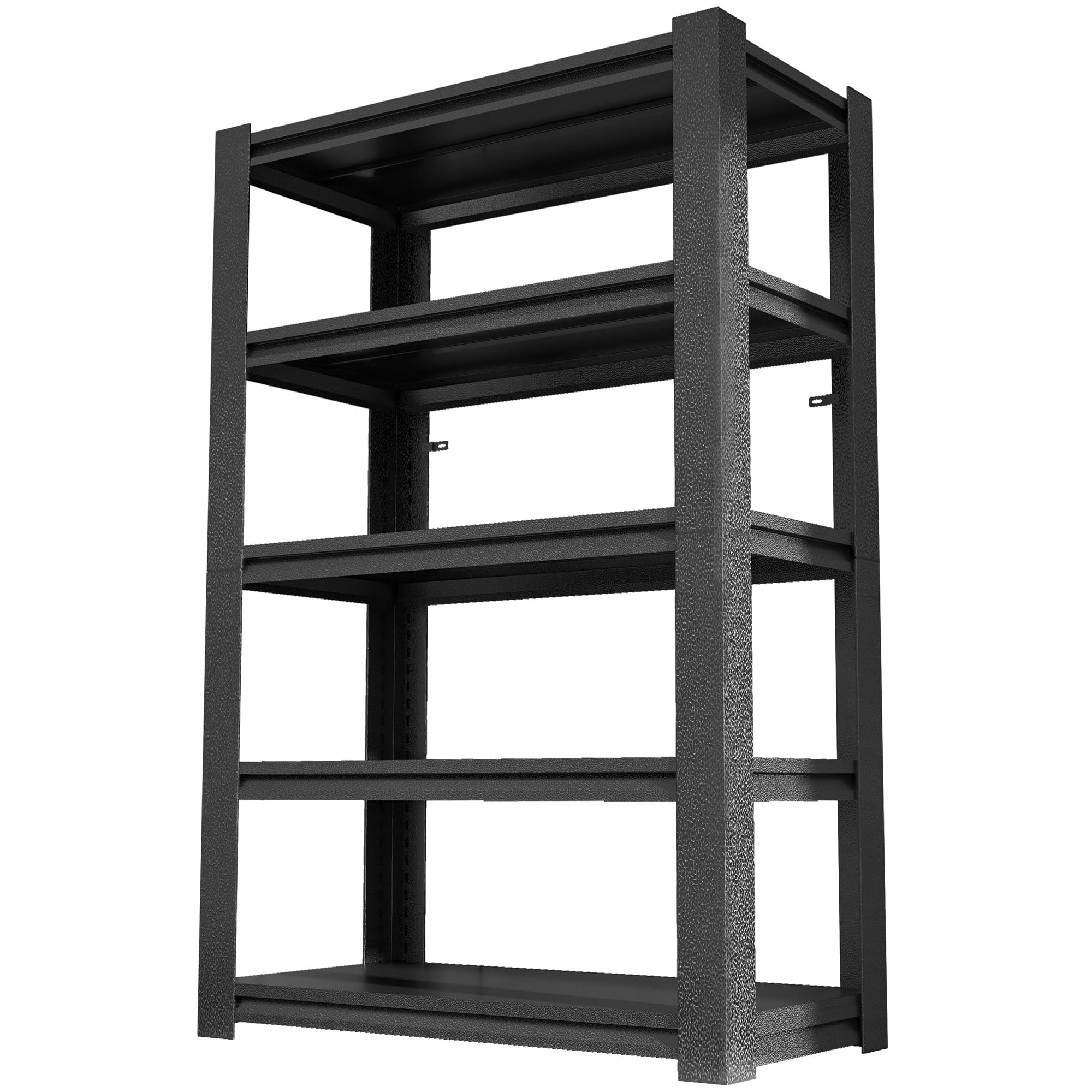 IKIMI Metal Garage Storage Shelves 5 Tier,2000lbs Heavy Duty Garage Shelving 47.2"D x 23.6"W x 72"H Adjustable Shelf Organizer Storage Garage Racks Shelf and Industrial Shelving for Garage Warehouse