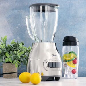 Oster 3-in-1 Kitchen System 700 Watt Blender with Blend-N-Go Cup in Chrome