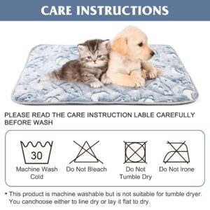 Leekalos Self Warming Cat Bed Self Heating Cat Dog Mat, Ultra Soft Extra Warm Thermal pet Pad for Indoor Outdoor Pets with Removable Cover Non-Slip Botom Washable