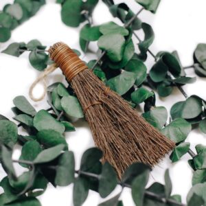 Eucalyptus Scented Broom (6-Pack) - 6" Heather Broom - Holiday Decor