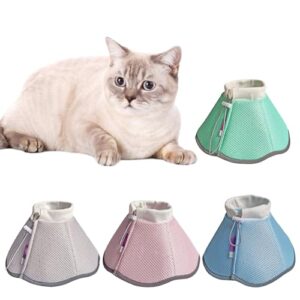 Aurgiarme Ventilate Cats Collar Cone Collar for Small Cats Perfectly Suitable for Post Rehabilitation Injury Relief