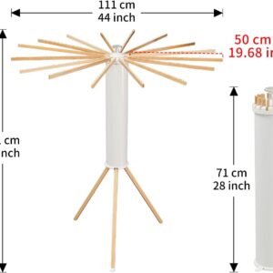 TOPINCN Drying Rack Clothing, Clothes Airer, Clothes Drying Rack Foldable, Collapsible Tripod Clothes Drying Rack Clothes Horse Hanger Washing Line Dryer Rack, 16 Hangers 40Kg Capacity