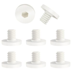 8 pcs storage shed bolts for suncast/craftsmen resin storage shed replacement bolts (white)