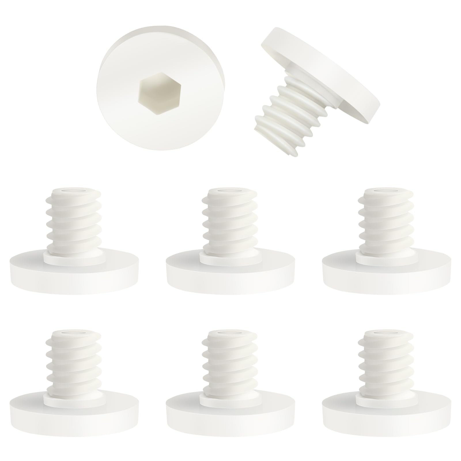 8 Pcs Storage Shed Bolts for Suncast/Craftsmen Resin Storage Shed Replacement Bolts (White)