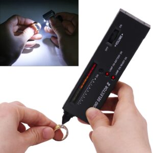 Diamond Tester Pen, Jewelry Diamond Tester with 60X Mini LED Magnifying&40X Full Metal Illuminated Jewelry Loop Magnifier, Thermal Conductivity Meter, Diamond Selector for Novice and Expert