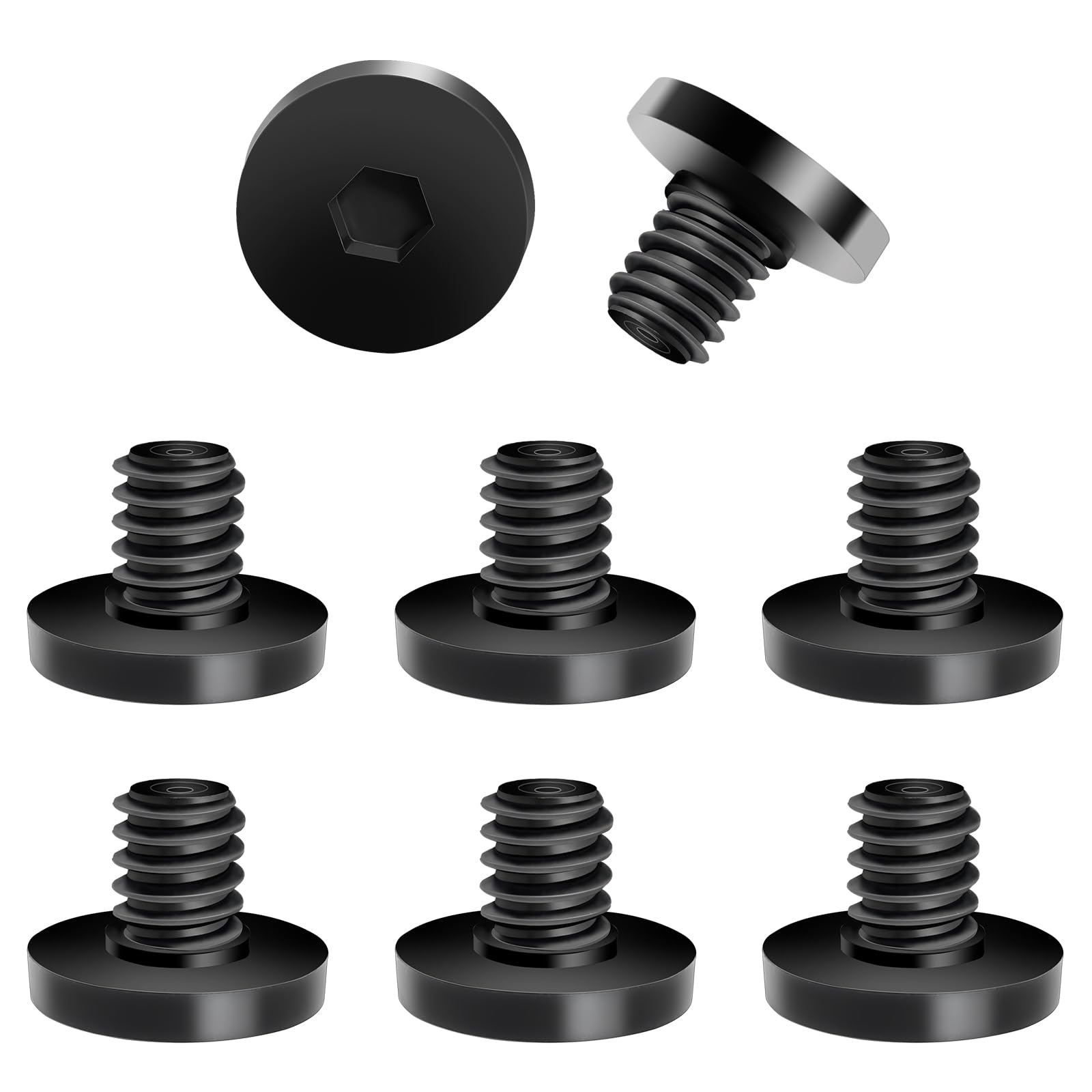 8 Pcs Storage Shed Bolts for Suncast/Craftsmen Resin Storage Shed Replacement Bolts (Black)