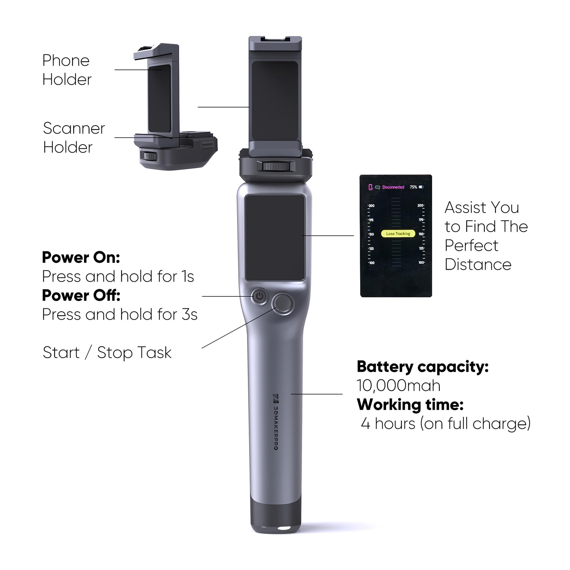 3D Scanner Seal Lite Premium Kit Bundle Smart Grip