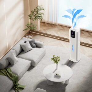 Smart Humidifiers for Bedroom Large Room,(8L) 2.1Gal Cool Mist Top Fill Diffuser Ambient Light, WIFI App & Remote Control, 3 Mist Modes, 12H Timer, 35dB Quiet Humidifier for Home Office Plant