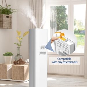 Smart Humidifiers for Bedroom Large Room,(8L) 2.1Gal Cool Mist Top Fill Diffuser Ambient Light, WIFI App & Remote Control, 3 Mist Modes, 12H Timer, 35dB Quiet Humidifier for Home Office Plant